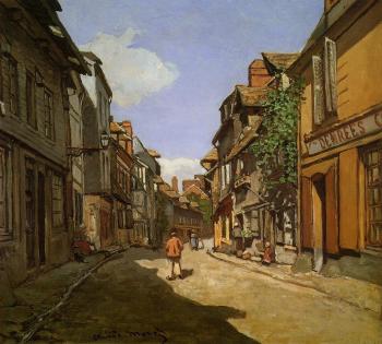 尅勞德 莫奈 Le Rue de La Bavolle at Honfleur